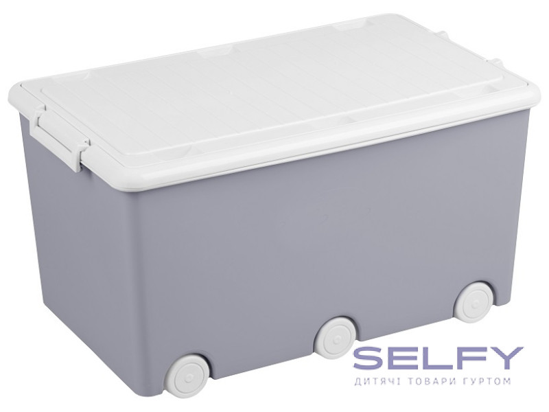 Контейнер для іграшок Tega Baby gray white, Фото 1