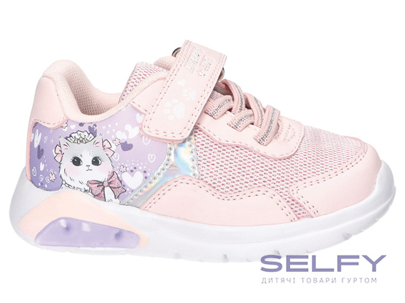 Кросівки American Club ES 189 рожевий 23-27 LED, Фото 1