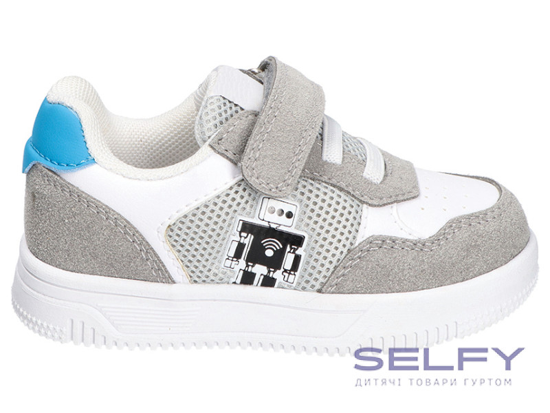 Кроссовки American Club ES 185 бело-серо-голубой 23-27, Фото 1