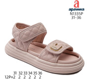 Босоніжки дитячі Apawwa N1335P pink 31-36