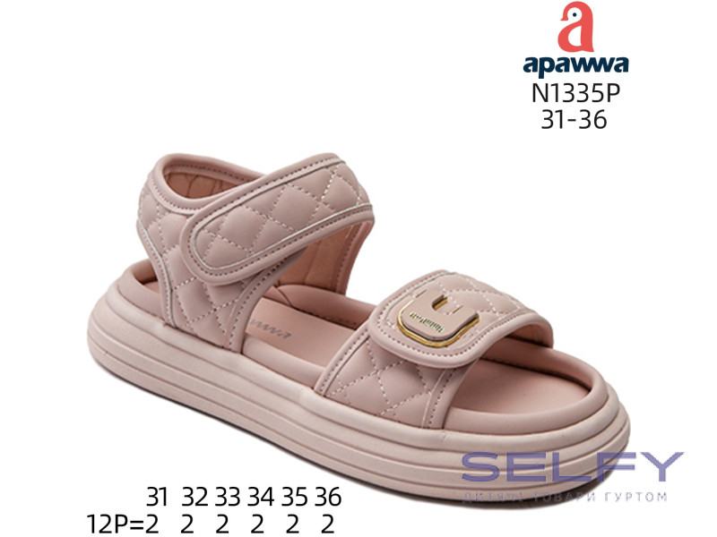 Босоніжки дитячі Apawwa N1335P pink 31-36, Фото 1