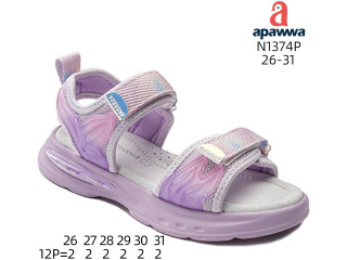 Босоніжки дитячі Apawwa N1374P purple 26-31