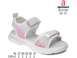 Босоніжки дитячі Apawwa N1374P white 26-31