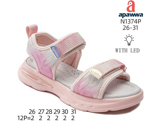 Босоніжки дитячі Apawwa N1374P pink 26-31