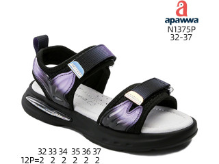 Босоніжки дитячі Apawwa N1375P black 32-37