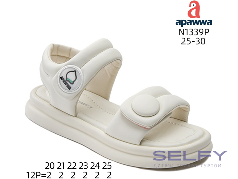 Босоніжки дитячі Apawwa N1339P beige 25-30, Фото 1