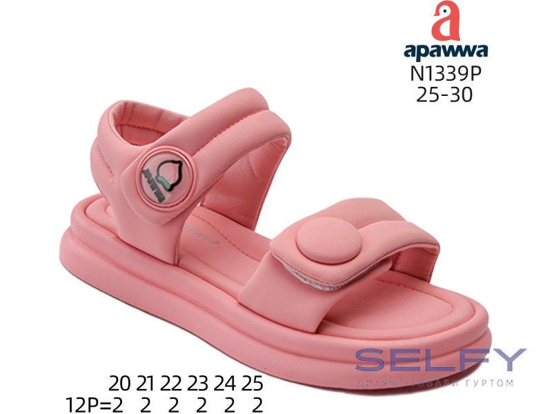 Босоніжки дитячі Apawwa N1339P fuchsia 25-30, Фото 1