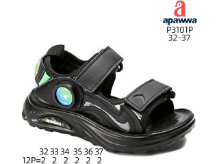 Босоніжки дитячі Apawwa P3101P black 32-37