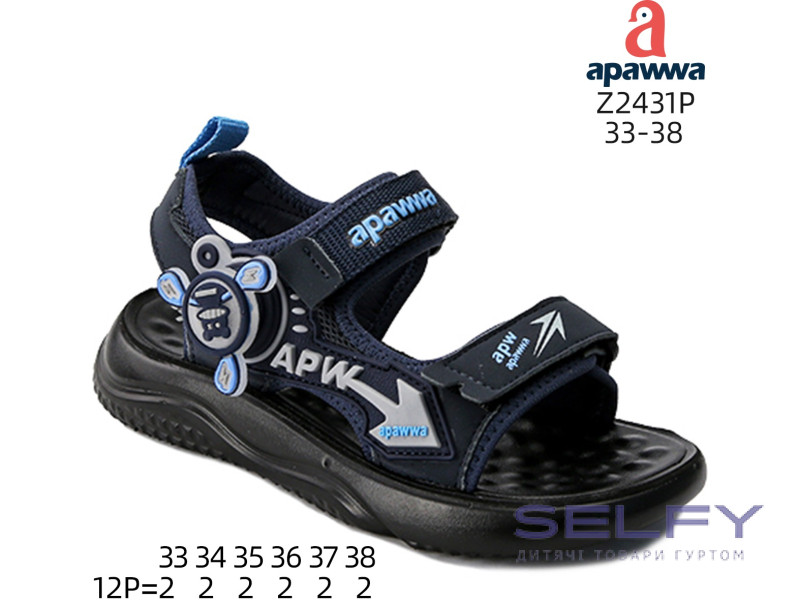 Детские босоножки Apawwa Z2431P navy-blue 33-38, Фото 1