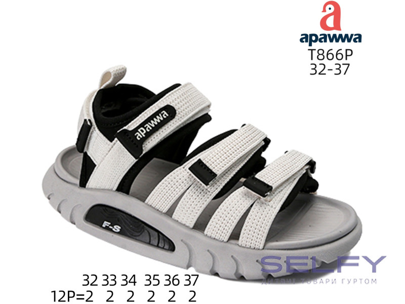 Босоніжки дитячі Apawwa T866P beige 32-37, Фото 1