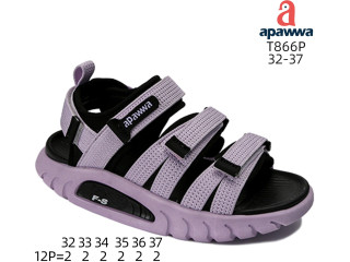 Босоніжки дитячі Apawwa T866P purple 32-37