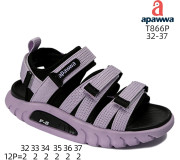 Босоніжки дитячі Apawwa T866P purple 32-37