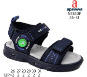 Босоніжки дитячі Apawwa N1380P navy-blue LED 26-31