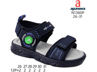Босоніжки дитячі Apawwa N1380P navy-blue LED 26-31