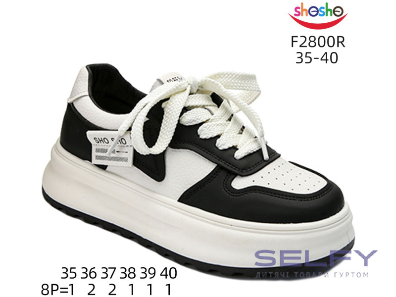 Кроссовки ShoSho F2800R black 35-40, Фото 1