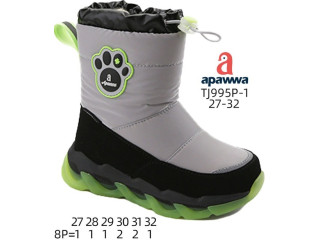 Дутики Apawwa TJ995P-1 grey-green 27-32 по-розмірно