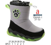 Дутики Apawwa TJ995P-1 grey-green 27-32 по-розмірно