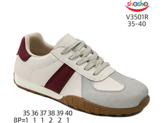 Кросівки ShoSho V3501R beige-red 35-40
