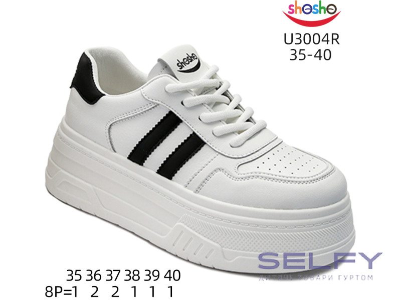 Кроссовки ShoSho U3004R white-black 35-40, Фото 1