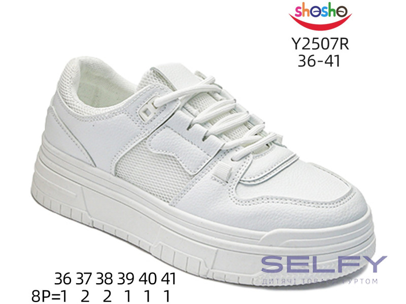 Кросівки ShoSho Y2507R white 36-41, Фото 1