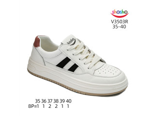 Кросівки ShoSho V3503R white-red 35-40
