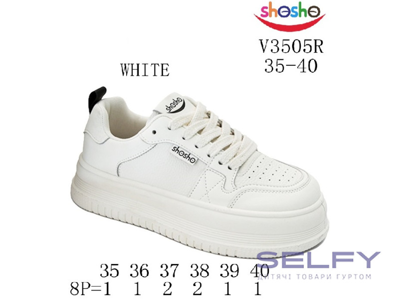 Кросівки ShoSho V3505R white 35-40, Фото 1