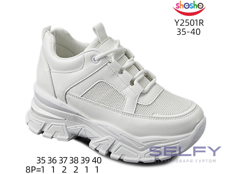 Кросівки ShoSho Y2501R white 35-40, Фото 1