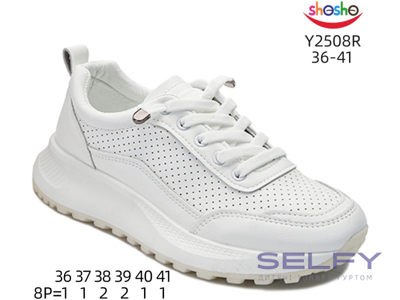 Кроссовки ShoSho Y2508R white 36-41, Фото 1