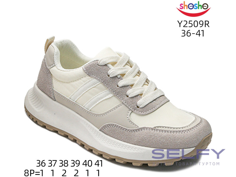Кросівки ShoSho Y2509R beige 36-41, Фото 1