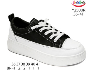 Кроссовки ShoSho Y2500R black 36-41