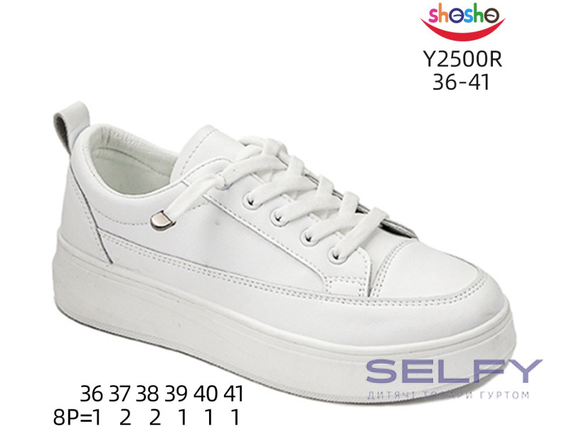 Кросівки ShoSho Y2500R white 36-41, Фото 1