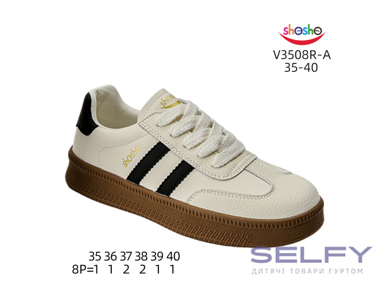 Кроссовки ShoSho V3508R-A beige-black 35-40, Фото 1