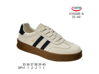 Кросівки ShoSho V3508R-A beige-navy 35-40