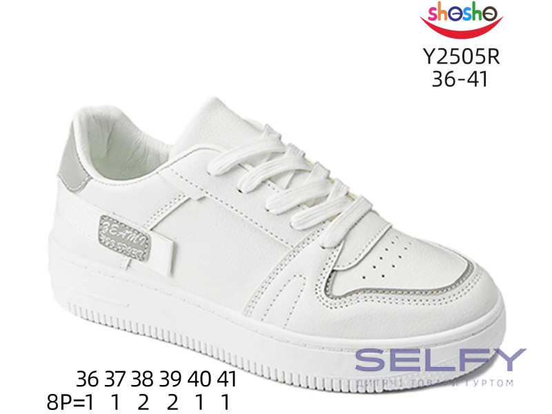 Кроссовки ShoSho Y2505R white-grey 36-41, Фото 1