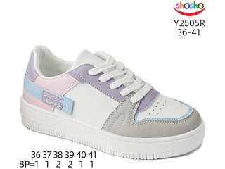 Кросівки ShoSho Y2505R white-purple 36-41