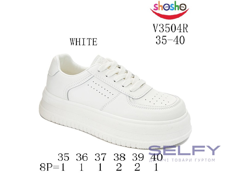 Кроссовки ShoSho V3504R white 35-40, Фото 1