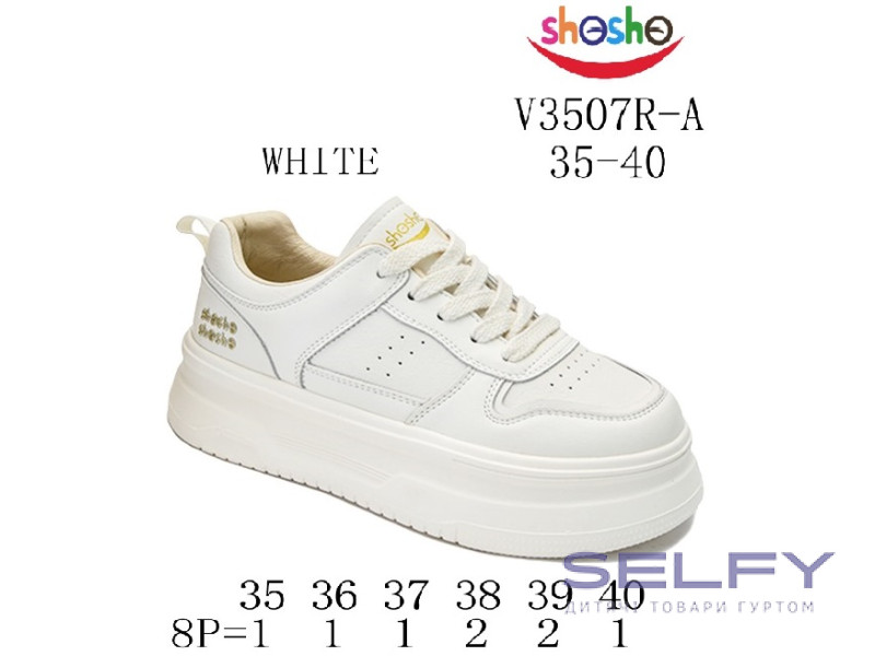 Кроссовки ShoSho V3507R-A white 35-40, Фото 1