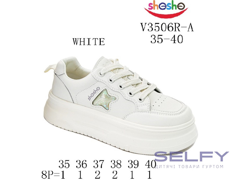 Кросівки ShoSho V3506R-A white 35-40, Фото 1