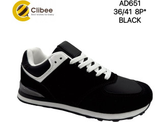 Кроссовки Clibee AD651 black 36-41