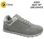 Кроссовки Clibee AD651 grey-white 36-41