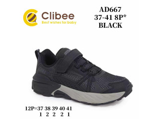 Кроссовки Clibee AD667 black 37-41