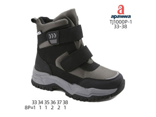 Черевики зимові Apawwa TJ1000P-1 khaki 33-38 по-розмірно