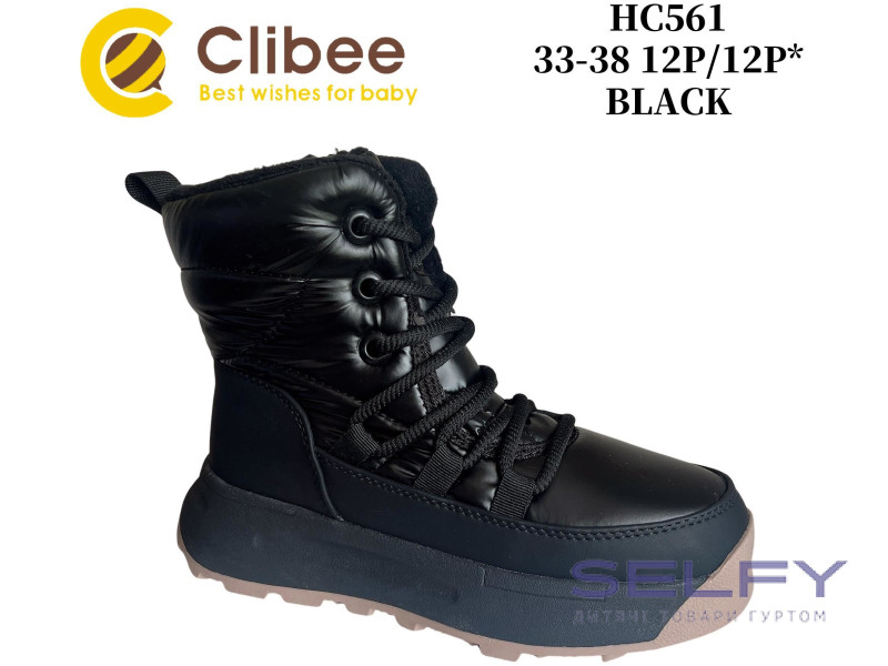 Черевики зимові Clibee HC561 black 33-38 по-розмірно, Фото 1
