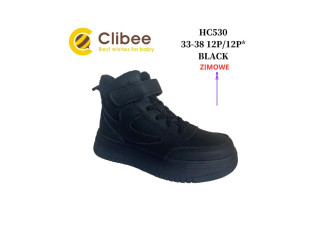 Хайтопи зимові Clibee HC530 black 33-38 по-розмірно