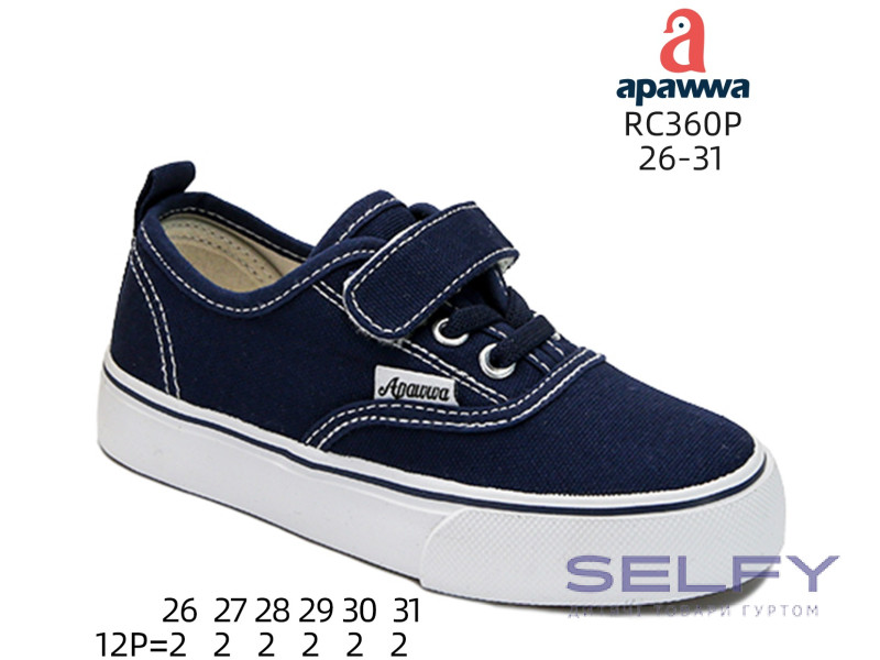 Кеди дитячі Apawwa RC360 navy 26-31, Фото 1