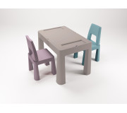 Комплект меблів TEGGI MULTIFUN+2 стільця stone/heather/turquoise
