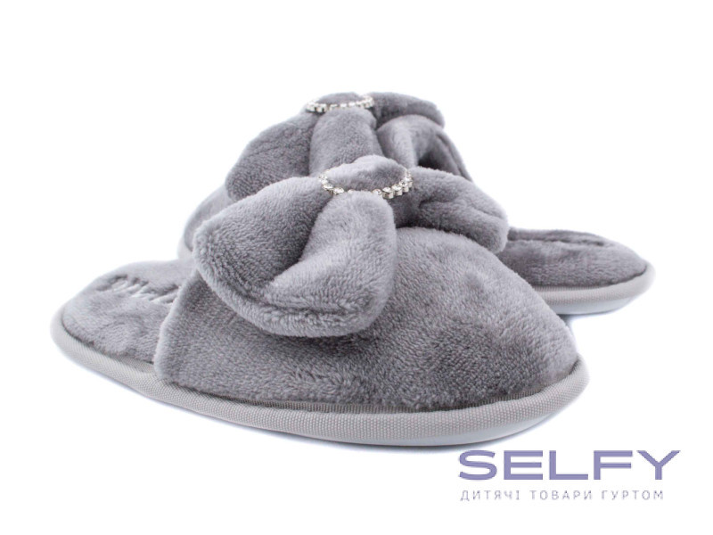 Тапочки Memory Waldi Home 28-37 серые, брошь по-размерно, Фото 1