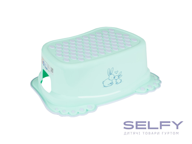Сходинки дитячі антиковзкі у ванну Bunny light green, Фото 1