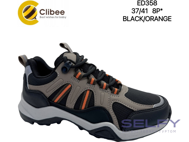 Кросівки Clibee ED358 black-orange 37-41, Фото 1