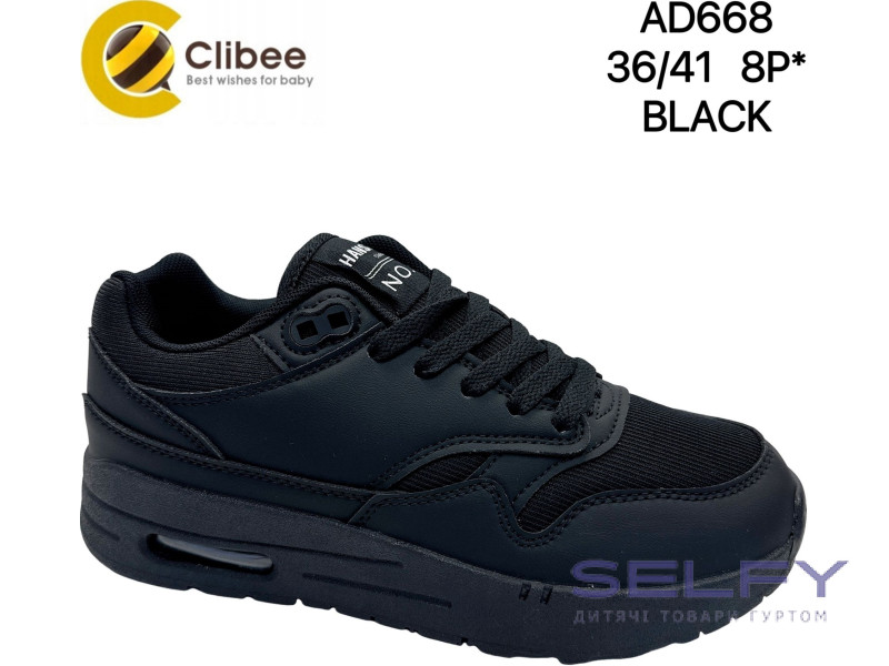 Кросівки Clibee AD668 black 36-41, Фото 1